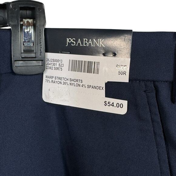 Jos. A. Bank Mens SZ 50R Warp Stretch Shorts Tailored Fit Flat Front Pockets New - Picture 5 of 7